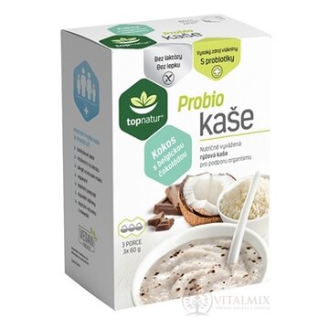 topnatur Probio KAŠA Kokos s belgickou čokoládou ryžová kaša 3x60 g (180 g) obrázok