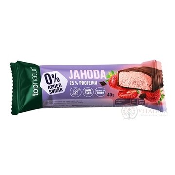 topnatur PROTEIN Jahoda tyčinka, No Added Sugar, 1x40 g obrázok