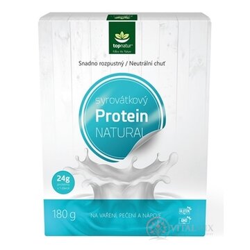 topnatur PROTEÍN NATURAL srvátkový práškový, neutrálna chuť, 1x180 g obrázok