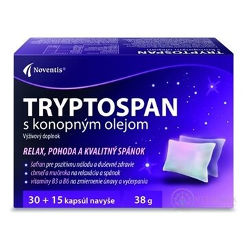 TRYPTOSPAN s konopným olejom cps 30+15 navyše (45ks) obrázok