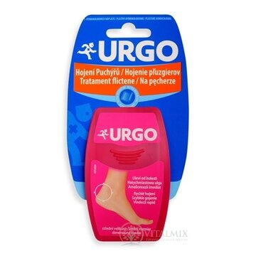 URGO Hojenie pľuzgierov Ultra diskrétne hydrokoloidná náplasť, 5,9x3,4 cm, 1x5 ks obrázok