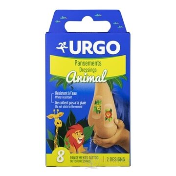 URGO Náplasti na tetovanie detské, vodeodolné, 2 motívy, 1x8 ks obrázok