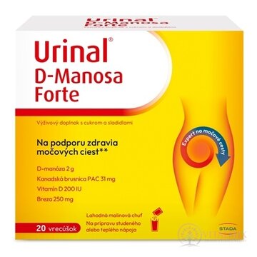 Urinal D-Manosa Forte vrecúška (inov. 2026) 1x20 ks obrázok