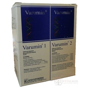 Varumin 1 a Varumin 2 perorálny roztok, 50 ml + 200 ml, 1x1 set obrázok