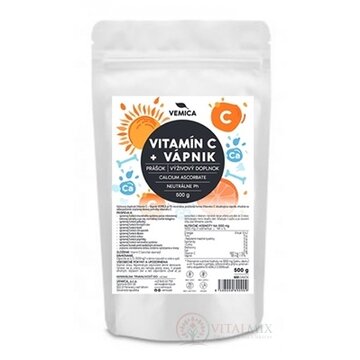 VEMICA VITAMÍN C + VÁPNIK prášok 1x500 g obrázok