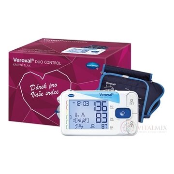 Veroval DUO CONTROL darčekové balenie tlakomer digitálny ramenný s manžetami M (22-32 cm) a L (32-42 cm) + sieťový adaptér, 1x1 set obrázok