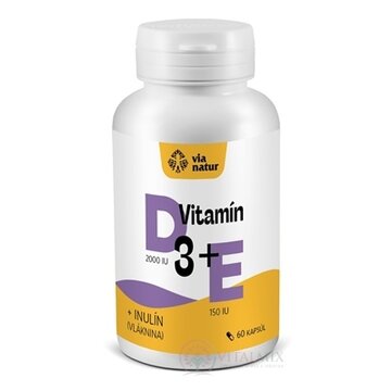 Via natur Vitamín D3+E+Inulín cps 1x60 ks obrázok