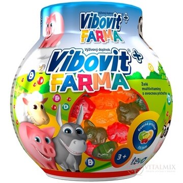 VIBOVIT+ FARMA želé multivitamíny s ovocnou príchuťou (inov. 2024) 1x200 g obrázok