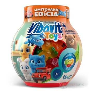 VIBOVIT+ TOYS želé multivitamíny s ovocnou príchuťou 1x200 g obrázok