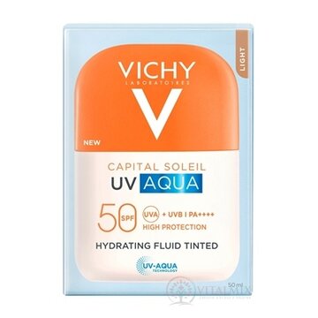 VICHY CAPITAL SOLEIL UV AQUA FLUID hydratačný fluid tónovaný s ochranným faktorom SPF50+ 1x50 ml obrázok