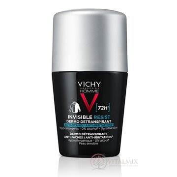 VICHY HOMME INVISIBLE RESIST DETRANSPIRANT 72H detranspirant proti zápachu, roll-on 1x50 ml obrázok