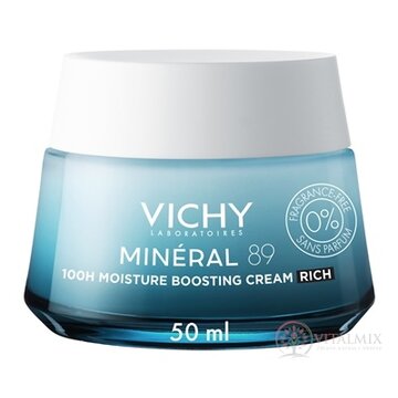 VICHY MINERAL 89 100H MOISTURE BOOSTING CREAM RICH krém pre podporu hydratácie, bez parfumácie 1x50 ml obrázok
