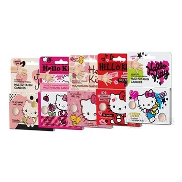 Vieste Multivitamín Hello Kitty + tetovanie BOX cukríky 12x(12 ks + 1 tetovanie), 12x1 set obrázok