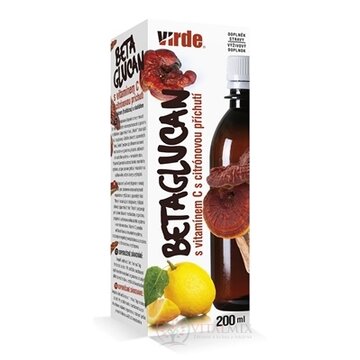VIRDE BETAGLUCAN s vitamínom C s citrónovou príchuťou 1x200 ml obrázok