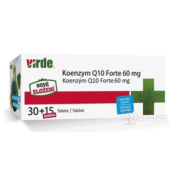 VIRDE KOENZYM Q10 Forte 60 mg tbl 30+15 zdarma (45 ks) obrázok