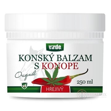 VIRDE KONSKÝ BALZAM S KONOPOU hrejivý 1x250 ml obrázok