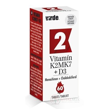 VIRDE VITAMÍN K2 MK7 + D3 tbl 1x60 ks obrázok