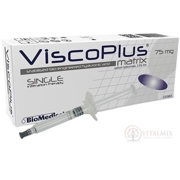 ViscoPlus Matrix 2,5% hyaluronát sodný v injekčnej striekačke, viskoelastický intraartikulárny roztok 1x3 ml obrázok