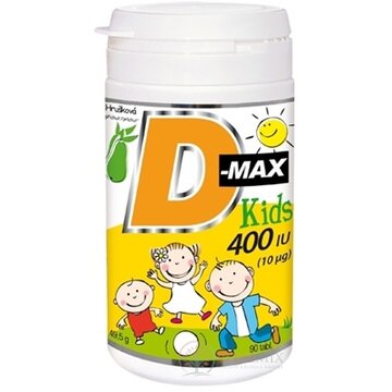 Vitabalans D-max Kids 400 IU (10 µg) žuvacie tablety 1x90 ks obrázok