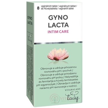 Vitabalans GYNOLACTA INTIM CARE vaginálne tablety 1x8 ks obrázok