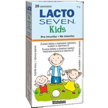 Vitabalans LACTOSEVEN Kids žuvacie tablety 1x20 ks obrázok