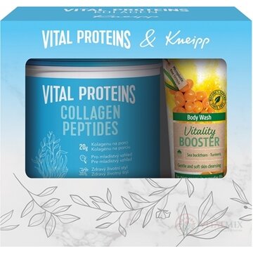 VITAL PROTEINS + Kneipp Darčekové balenie Collagen Peptides prášok 567 g + Vitality Booster sprchový gél 200 ml, 1x1 set obrázok