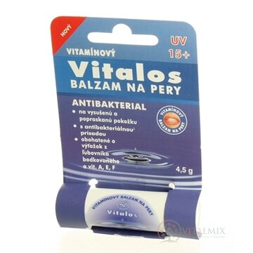 VITALOS Balzam na pery antibakterial SPF 15 vitamínový 1x1 ks obrázok
