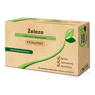 VITAMIN STATION Rýchlotest Železo samodiagnostický test z krvi, 1x1 set obrázok