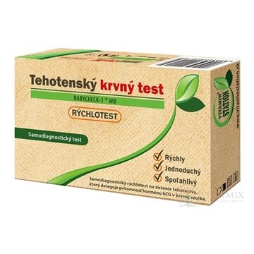 VITAMIN STATION Tehotenský test BABYCHECK-1 WB rýchlotest, samodiagnostický test z krvi, 1x1 set obrázok