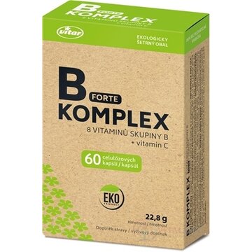 VITAR B-KOMPLEX FORTE + vitamín C cps 1x60 ks obrázok