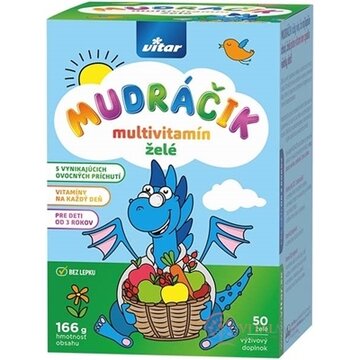VITAR MUDRÁČIK multivitamín želé zmes príchutí 1x50 ks obrázok