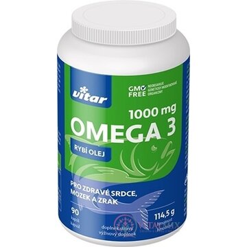 VITAR OMEGA 3 1000 mg RYBÍ OLEJ cps 1x90 ks obrázok