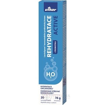 VITAR REHYDRATACE ACTIVE + PROBIOTIKA tbl eff 1x20 ks obrázok