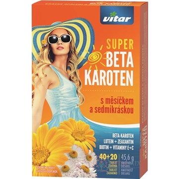 VITAR SUPER BETA KAROTÉN tbl s nechtíkom a sedmokráskou 40 + 20 zadarmo (60 ks) obrázok