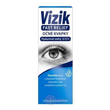 VIZIK FAST RELIEF Očné kvapky s hyaluronátom sodným 0,15 %, hydratácia 1x10 ml obrázok