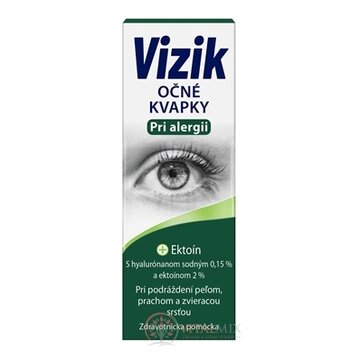VIZIK Očné kvapky Pri alergii ektoín a hyaluronát 1x10 ml obrázok