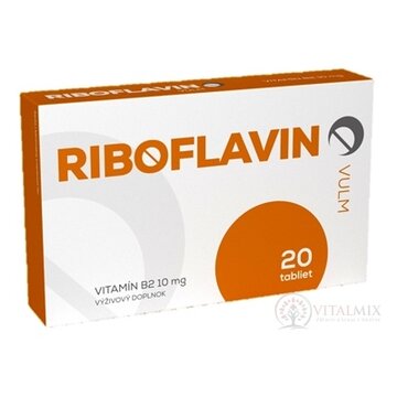 VULM RIBOFLAVIN tbl (vitamín B2 10 mg) 1x20 ks obrázok