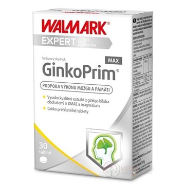 WALMARK GinkoPrim MAX tbl (inov. obal 2019) 1x30 ks obrázok