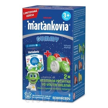 WALMARK Marťankovia GUMMY s echinaceou želatínové tablety 50 ks + darček vesmírna pečiatka 2 ks, 1x1 set obrázok