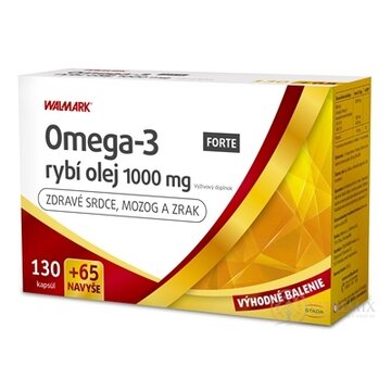WALMARK Omega-3 rybí olej FORTE PROMO 2021 cps 130+65 navyše (195 ks) obrázok