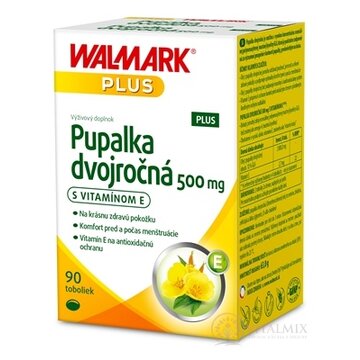 WALMARK Pupalka dvojročná 500 mg s vitamínom E cps 1x90 ks obrázok