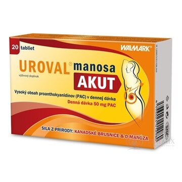 WALMARK UROVAL manosa AKUT tbl 1x20 ks obrázok