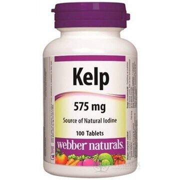 Webber Naturals Kelp 575 mg tbl 1x100 ks obrázok