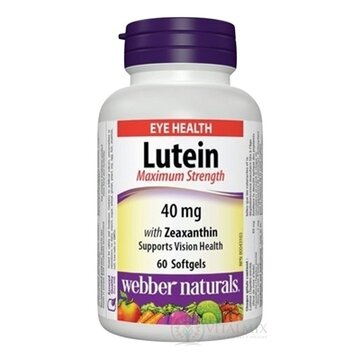 Webber Naturals Luteín 40 mg cps, so zeaxantínom, 1x60 ks obrázok