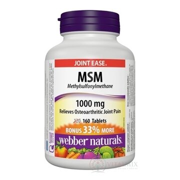 Webber Naturals MSM 1000 mg BONUS tbl 1x160 ks obrázok