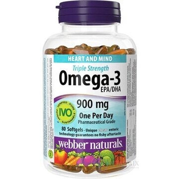 Webber Naturals Omega-3 900 mg cps 1x80 ks obrázok