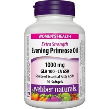 Webber Naturals Púpalka Dvojročná 1000 mg (Naturals Evening Primrose Oil) cps 1x90 ks obrázok