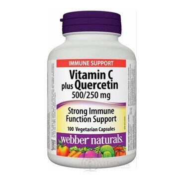 Webber Naturals Vitamin C 500 mg+Quercetin 250 mg cps 1x100 ks obrázok