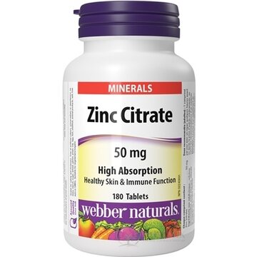 Webber Naturals Zinok 50 mg tbl 1x180 ks obrázok