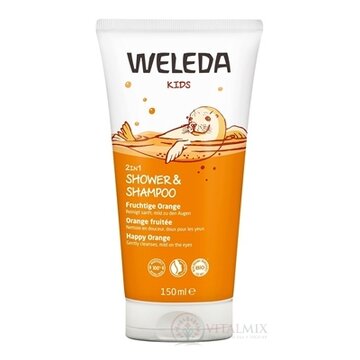 WELEDA 2v1 Sprchový krém a šampón šťastný pomaranč 1x150 ml obrázok